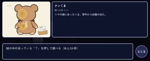 証拠品は、絵の中まで調べられる
